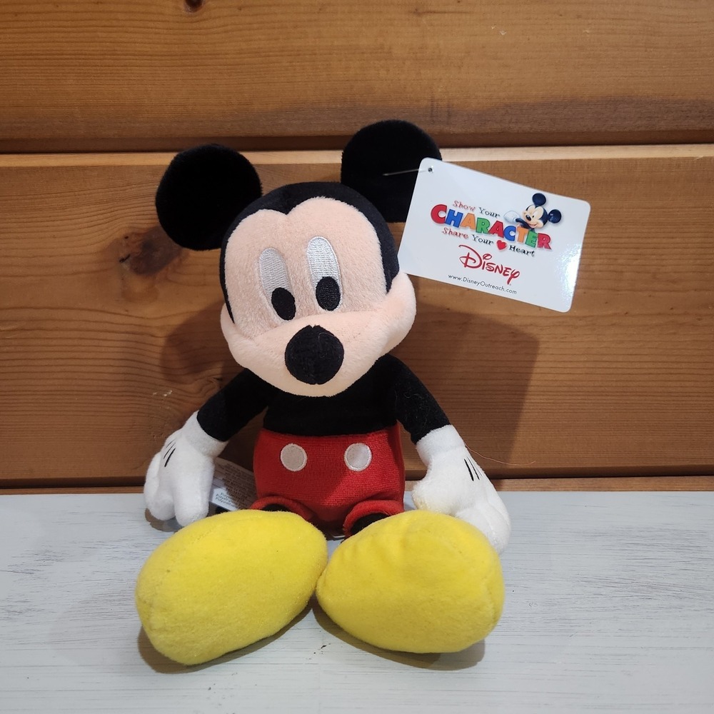 American Red Cross Walt Disney Outreach Mickey Mouse Plush Logo Stuffed Animal